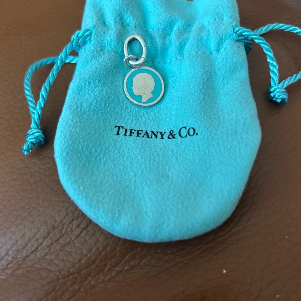 Tiffany & Co. Silver Charm with Blue Pouch